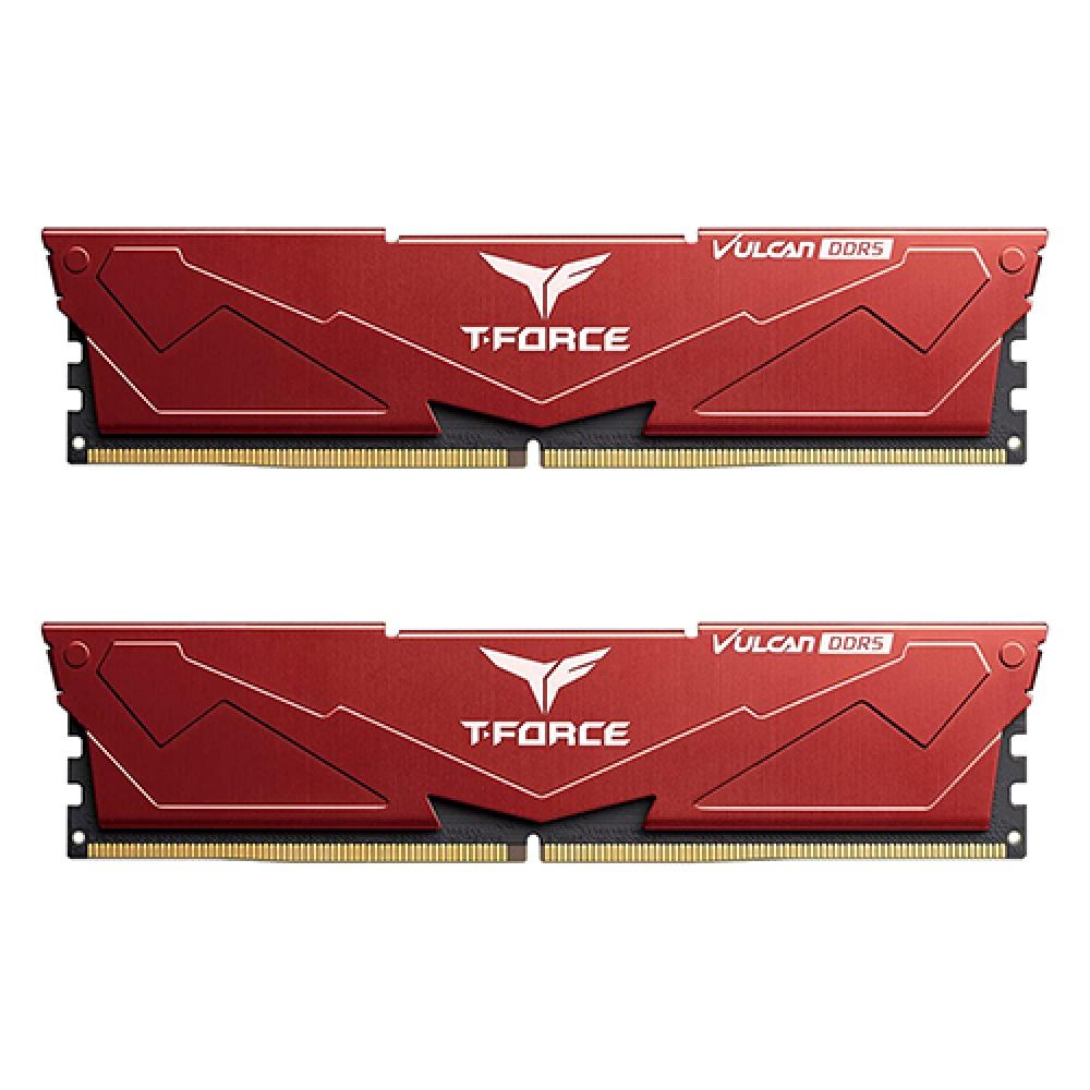 TEAMGROUP T-Force DDR5 6000 CL38 Vulcan 레드 패키지 32GB(16Gx2)