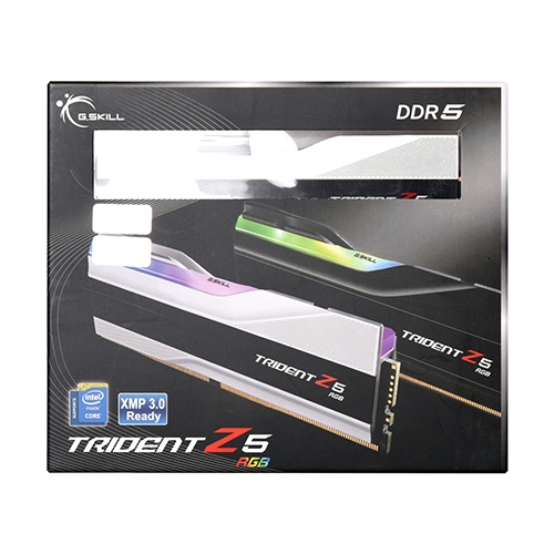 (4는4월) G.SKILL DDR5-6000 CL30 TRIDENT Z5 RGB J 실버 패키지 (64GB(32Gx2))