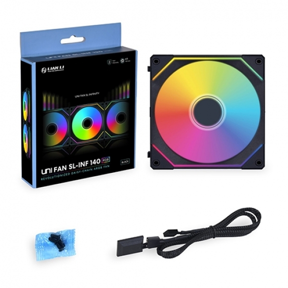 LIAN LI UNI FAN SL-INF 140 RGB 블랙 1팩