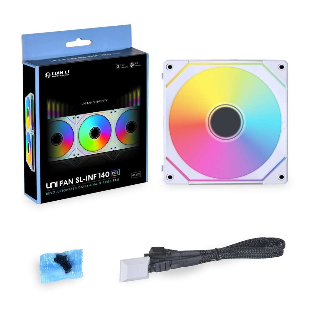 LIAN LI UNI FAN SL-INF 140 RGB 화이트 1팩