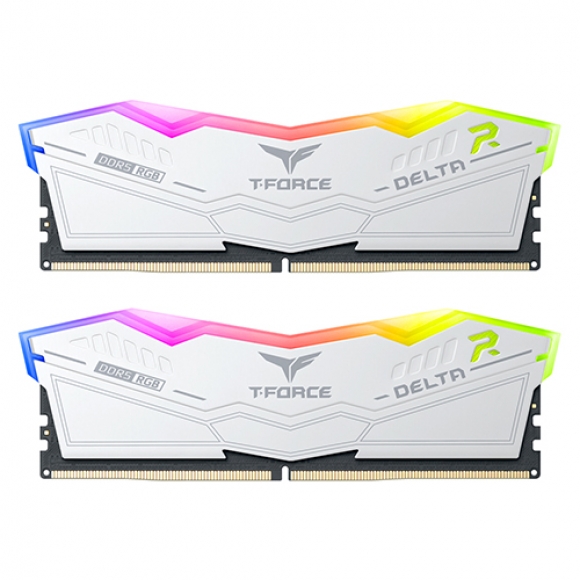 TEAMGROUP T-Force DDR5 5600 CL36 Delta RGB 화이트 패키지 64GB(32Gx2)