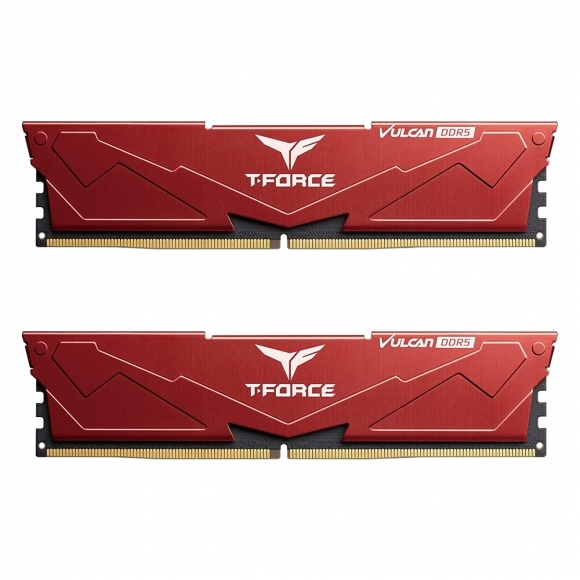 TEAMGROUP T-Force DDR5 6400 CL40 Vulcan 레드 패키지 32GB(16Gx2)