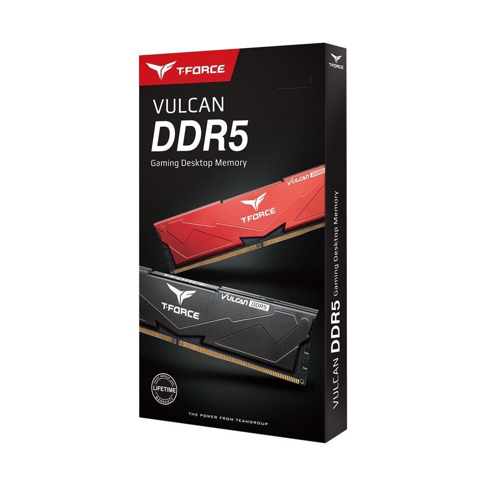 TEAMGROUP T-Force DDR5 6400 CL40 Vulcan 레드 패키지 32GB(16Gx2)