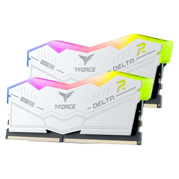 TEAMGROUP T-Force DDR5 8000 CL38 Delta RGB 화이트 패키지 32GB(16Gx2)