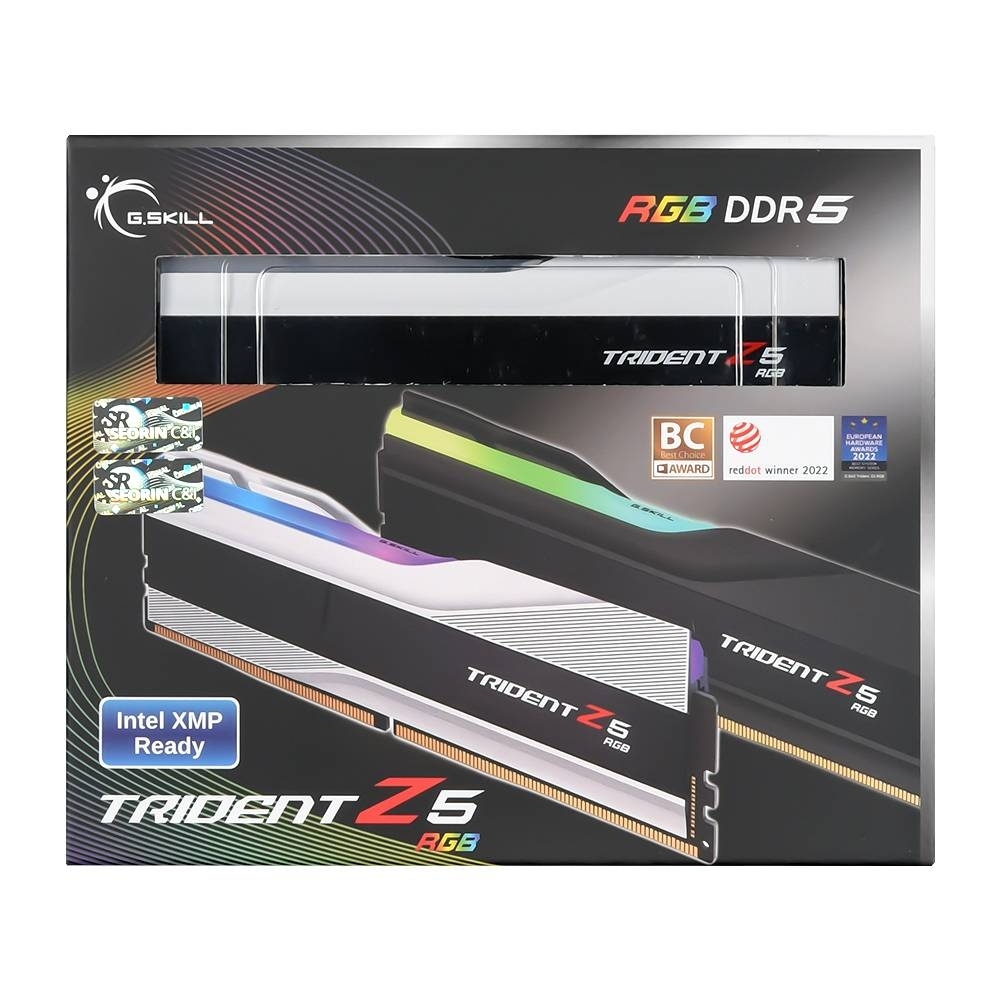 G.SKILL DDR5-6000 CL30 TRIDENT Z5 RGB 화이트 패키지 64GB(32Gx2)