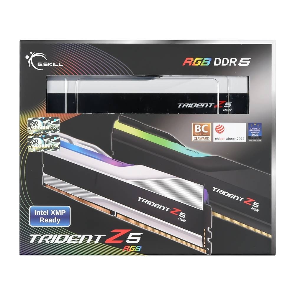 G.SKILL DDR5-6400 CL32 TRIDENT Z5 RGB 화이트 패키지 64GB(32Gx2)