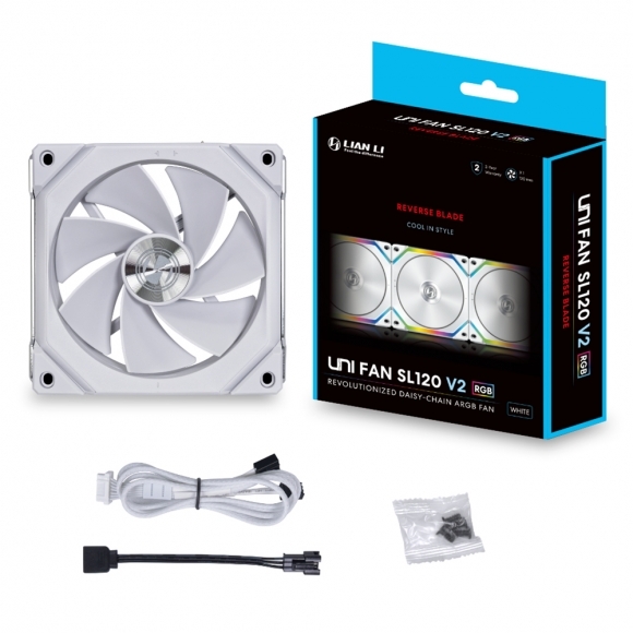 LIAN LI UNI FAN SL120 V2 리버스 WHITE (1팩)