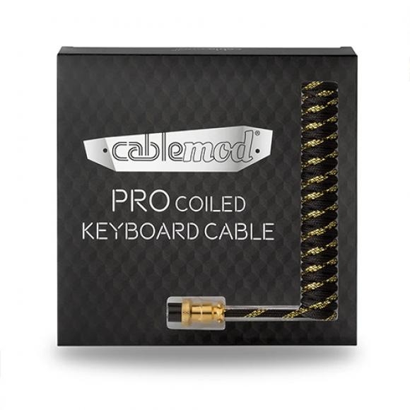 CableMod Pro Coiled 항공 키보드 케이블 (1.5m,마이다스 블랙)