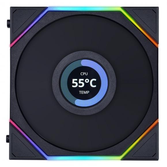 LIAN LI UNI FAN TL120 LCD 블랙 1팩