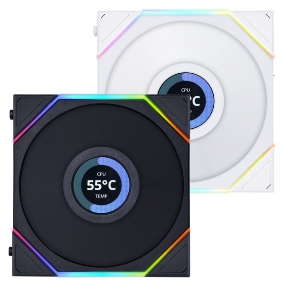 LIAN LI UNI FAN TL120 LCD 리버스 블랙 1팩