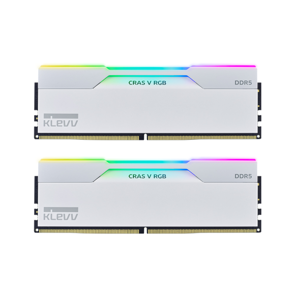 에센코어 클레브 DDR5-6400 CL32 CRAS V RGB WHITE 패키지 서린 (48GB(24Gx2))