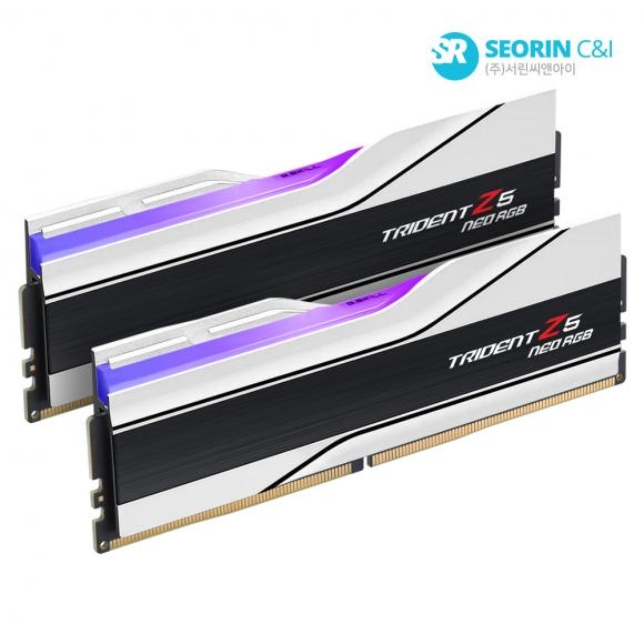 G.SKILL DDR5 6000 CL30 TRIDENT Z5 NEO RGB 화이트 패키지 32GB(16Gx2)