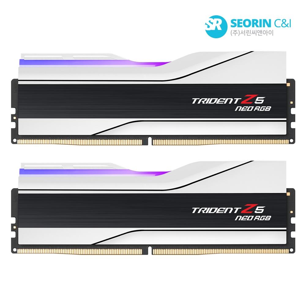 G.SKILL DDR5 6000 CL30 TRIDENT Z5 NEO RGB 화이트 패키지 64GB(32Gx2)