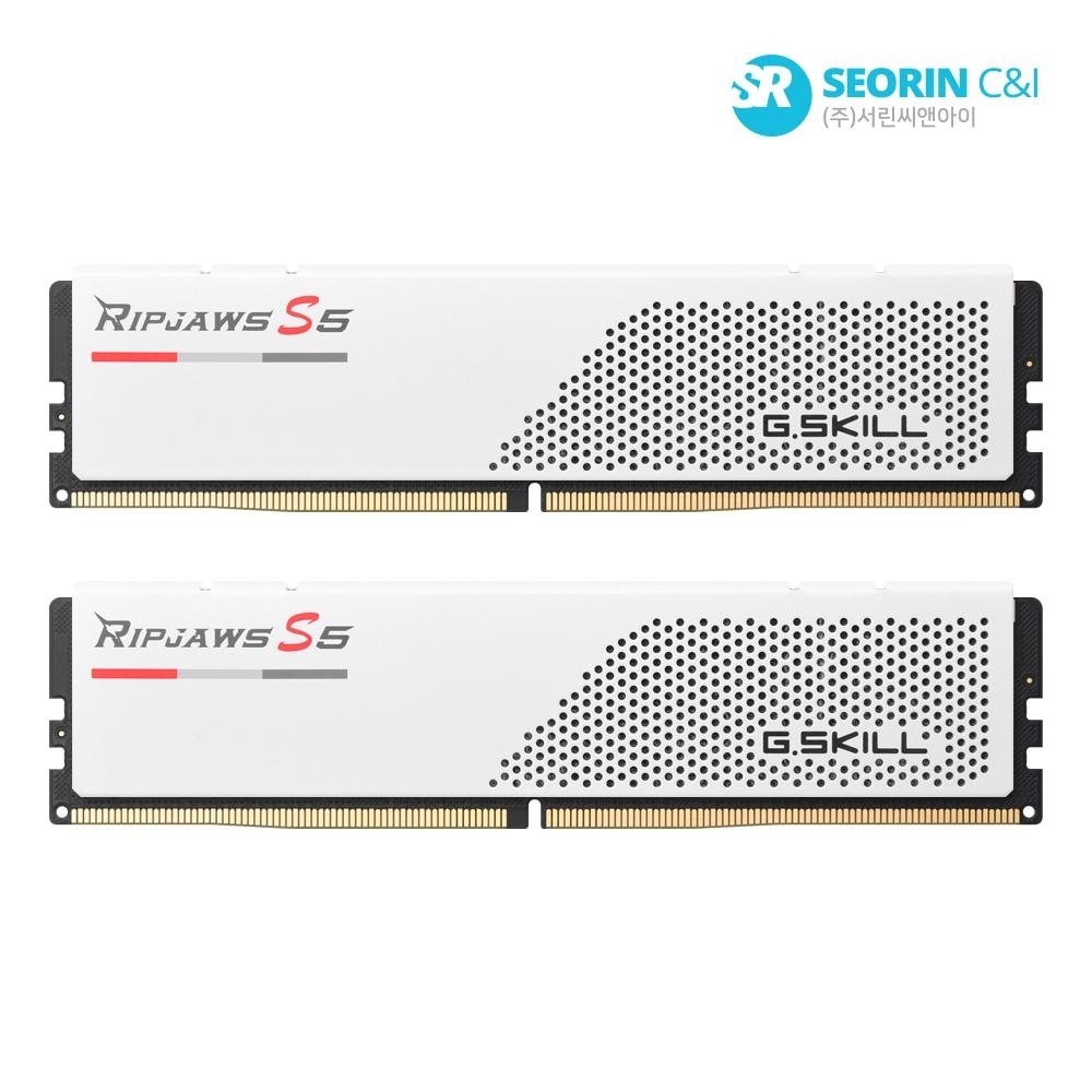 G.SKILL DDR5-5200 CL36 RIPJAWS S5 J 화이트 패키지 32GB(16Gx2)