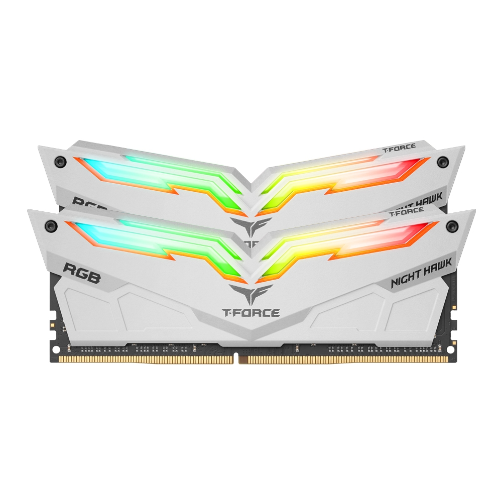 TeamGroup T-Force DDR4-4000 CL18 Night Hawk RGB 화이트 패키지 서린 (16GB(8Gx2))