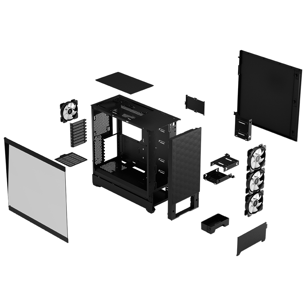 (4는4월) Fractal Design Pop XL Air RGB Clear 강화유리 블랙