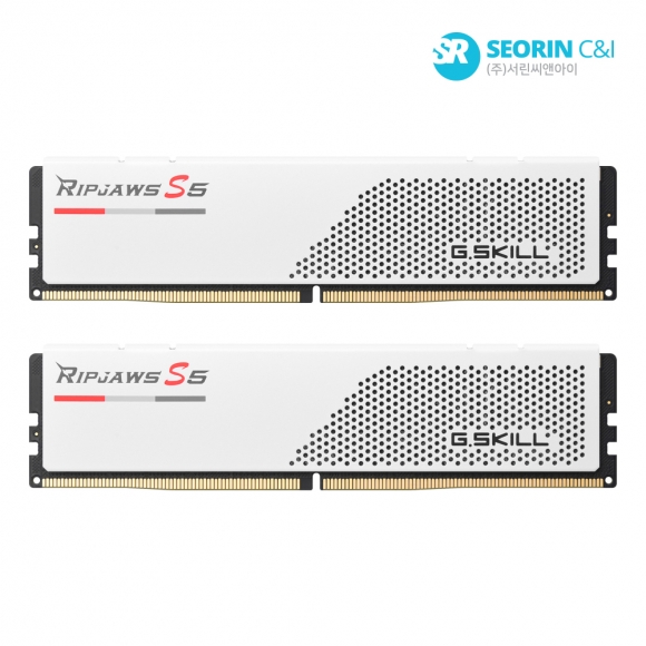 (4는4월) G.SKILL DDR5-5200 CL36 RIPJAWS S5 J 화이트 패키지 64GB(32Gx2)