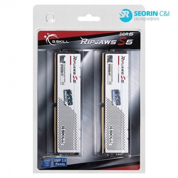 (4는4월) G.SKILL DDR5-5200 CL36 RIPJAWS S5 J 화이트 패키지 64GB(32Gx2)