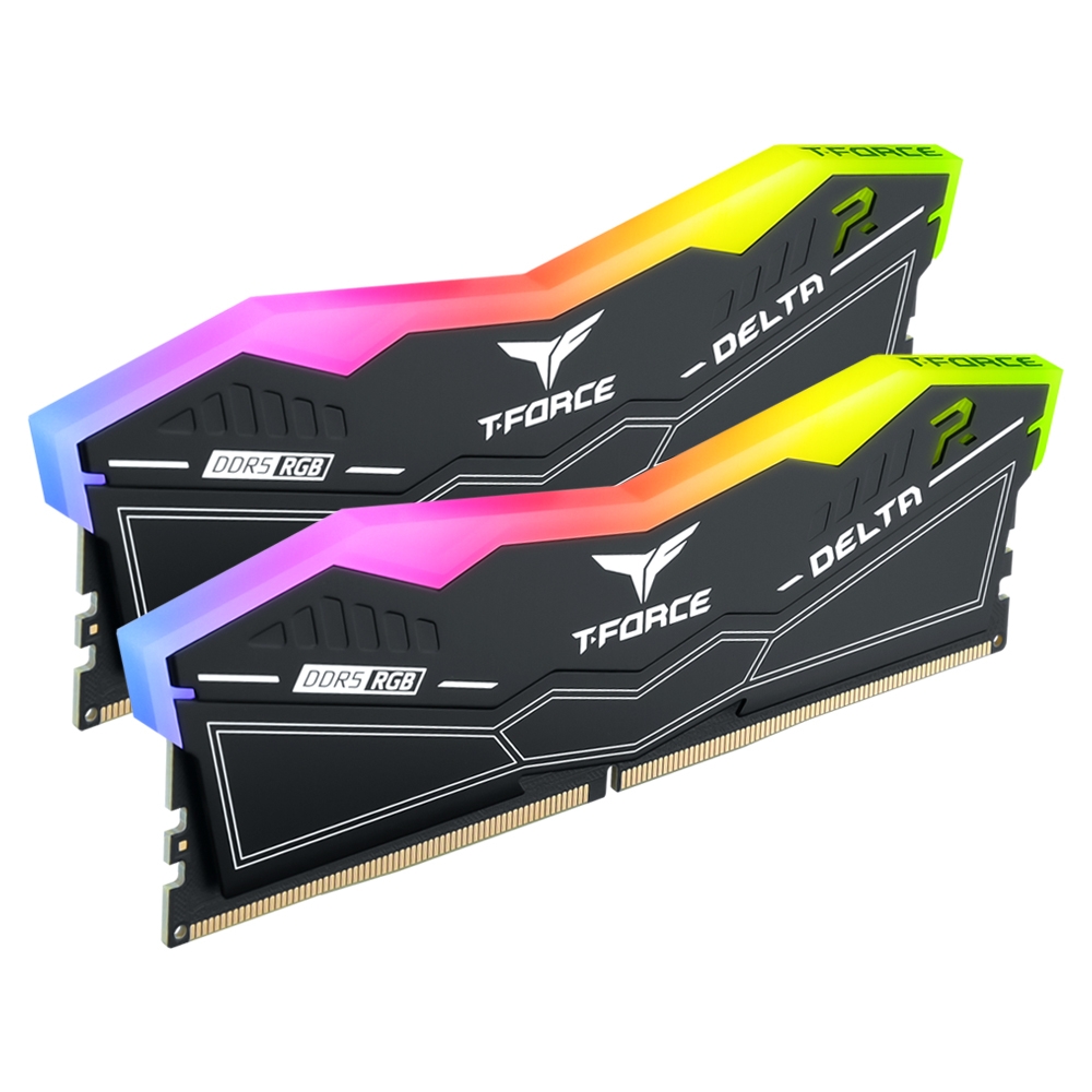 [행사] TEAMGROUP T-Force DDR5 6000 CL30 Delta RGB 블랙 패키지 32GB(16Gx2)