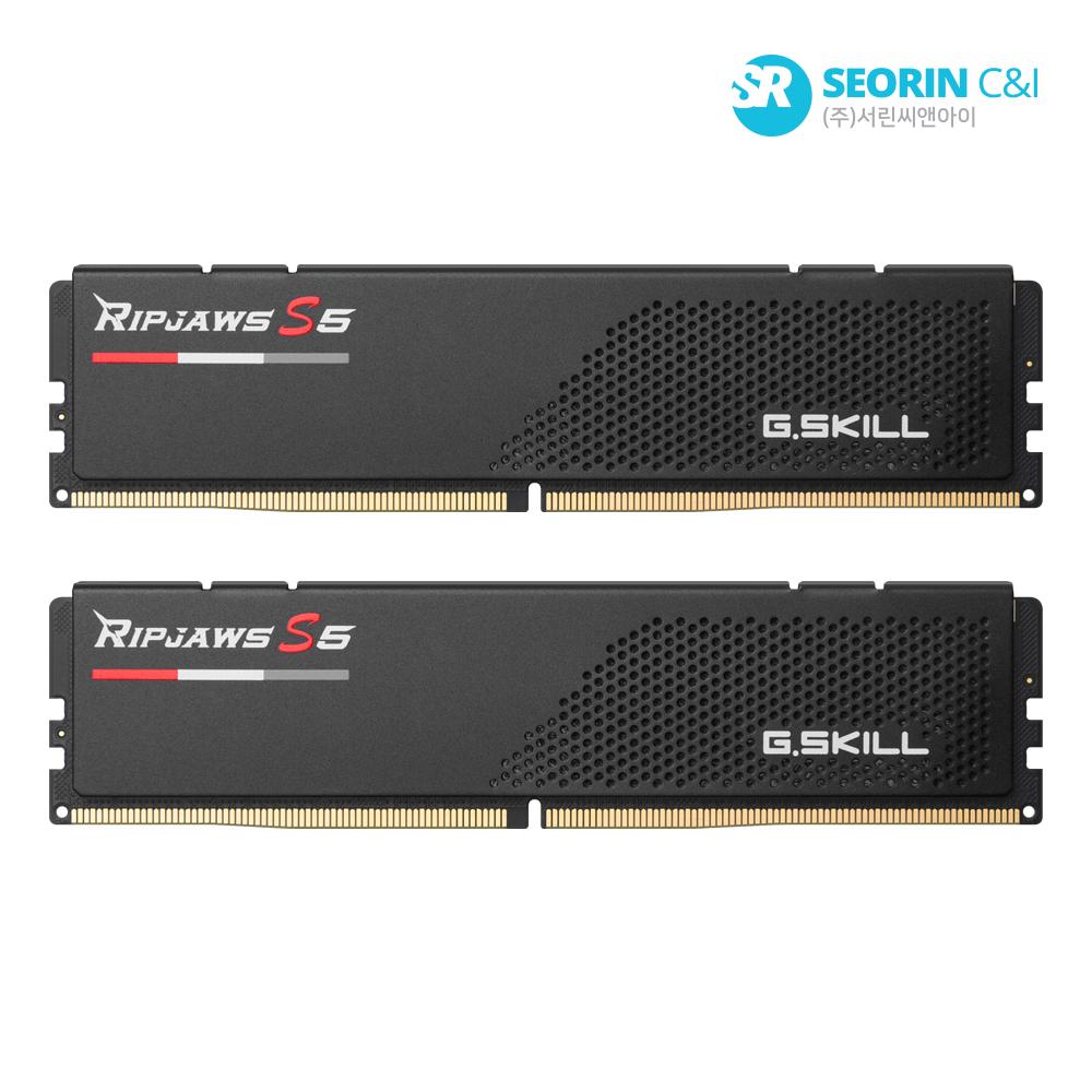 [10%] G.SKILL DDR5-5200 CL40 RIPJAWS S5 J 블랙 패키지 32GB(16Gx2)