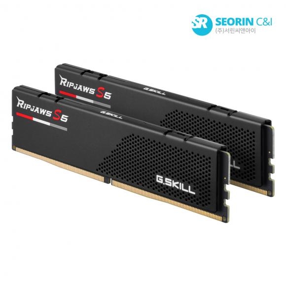 [행사] G.SKILL DDR5-5200 CL40 RIPJAWS S5 J 블랙 패키지 64GB(32Gx2)