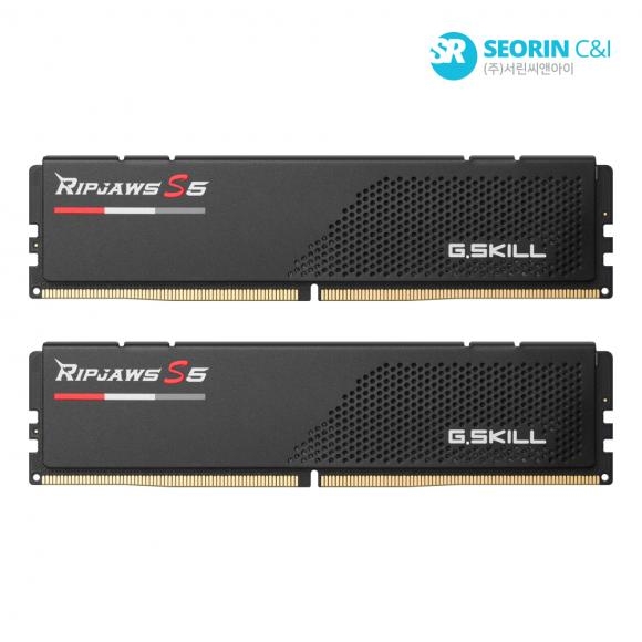[행사] G.SKILL DDR5-5200 CL40 RIPJAWS S5 J 블랙 패키지 64GB(32Gx2)