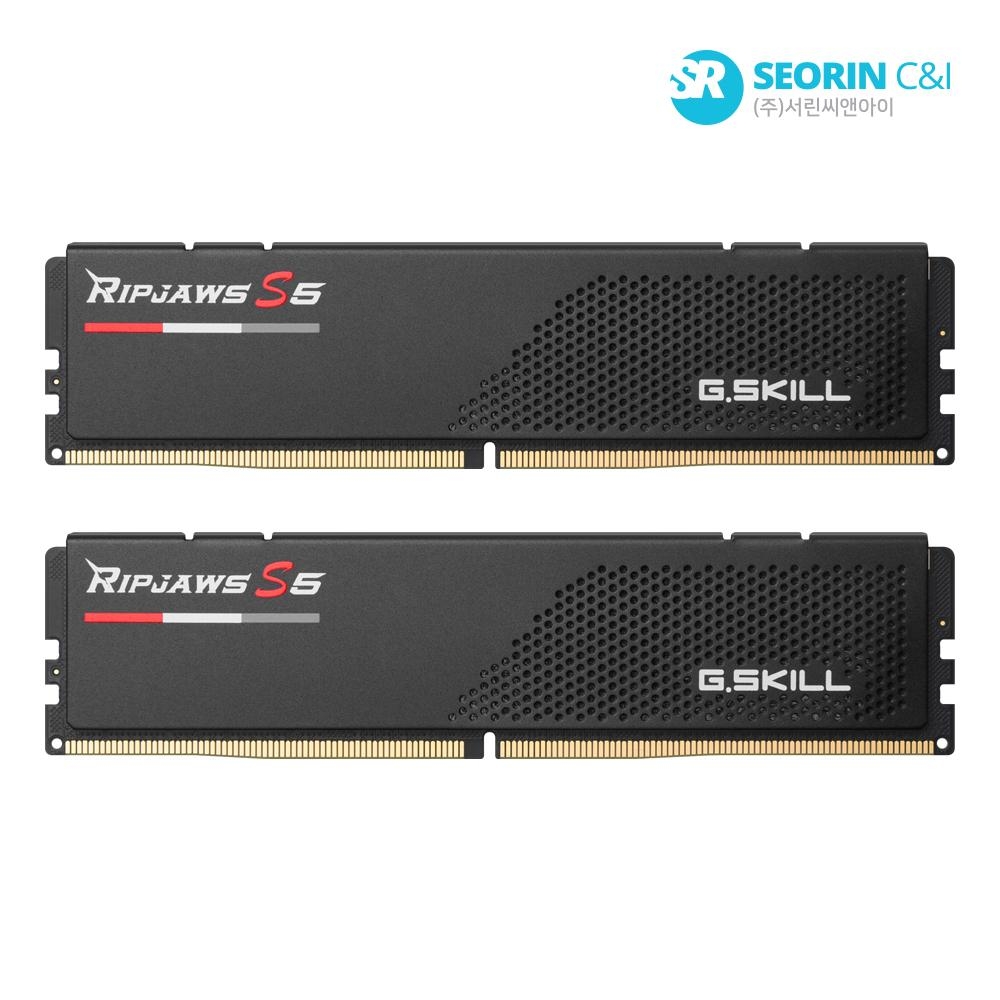 [행사] G.SKILL DDR5-5200 CL40 RIPJAWS S5 J 블랙 패키지 64GB(32Gx2)