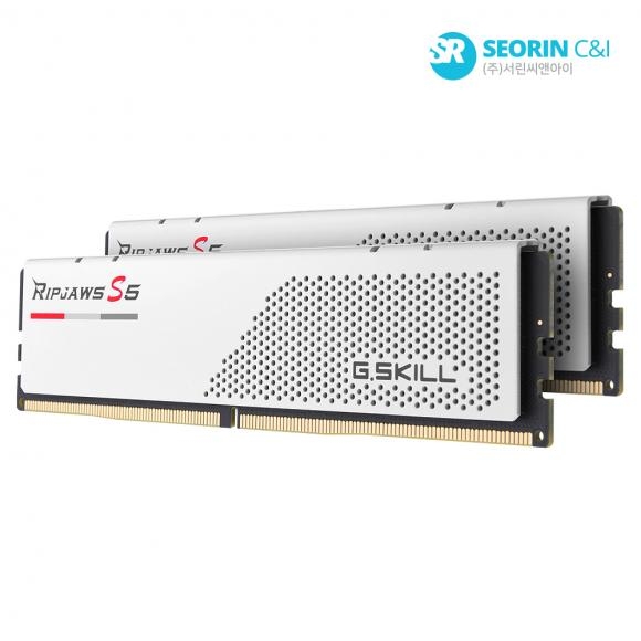[행사] G.SKILL DDR5-5200 CL40 RIPJAWS S5 J 화이트 패키지 32GB(16Gx2)