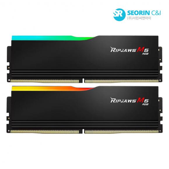 [행사] G.SKILL DDR5-6400 CL32 RIPJAWS M5 RGB 블랙 패키지 (32GB(16Gx2))