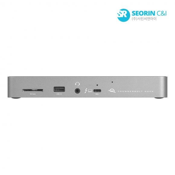 OWC Thunderbolt4 Dock (10포트/썬더볼트4 Type C) 서린 40Gbs 96W 8K60Hz 4K120Hz 애플 맥 지원