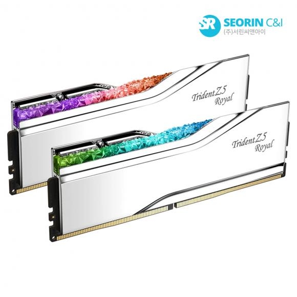 G.SKILL DDR5-7200 CL34 TRIDENT Z5 ROYAL 실버 패키지 (32GB(16Gx2))