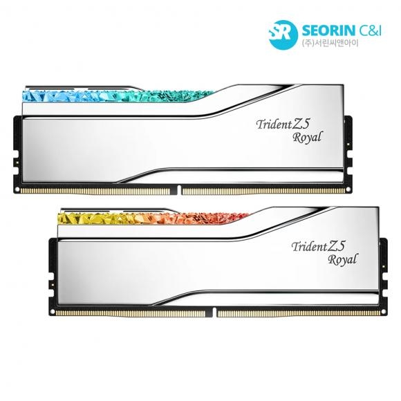 G.SKILL DDR5-6400 CL32 TRIDENT Z5 ROYAL 실버 패키지 (32GB(16Gx2))