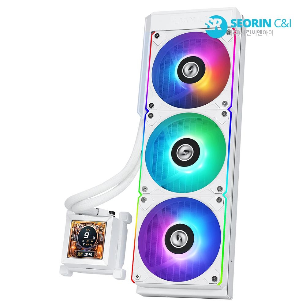 LIAN LI Hydroshift LCD 360RGB 화이트