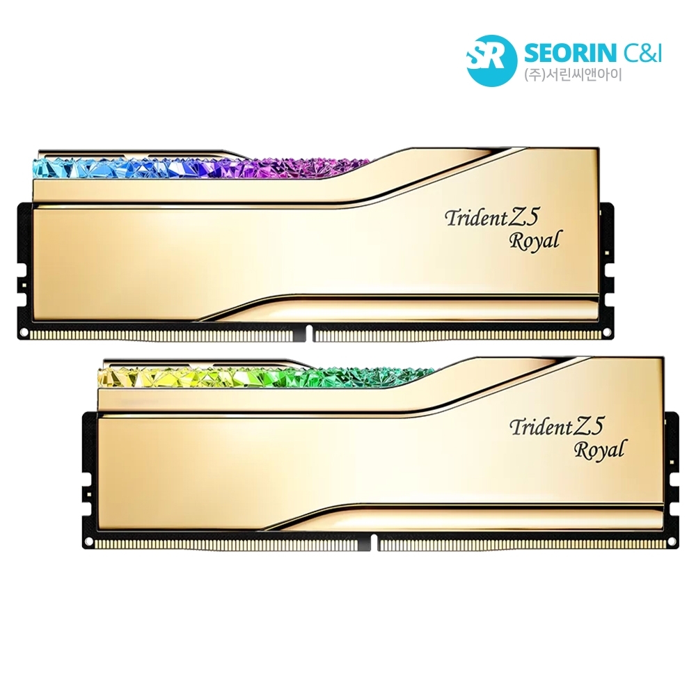 G.SKILL DDR5-7200 CL34 TRIDENT Z5 ROYAL 골드 패키지 (32GB(16Gx2))
