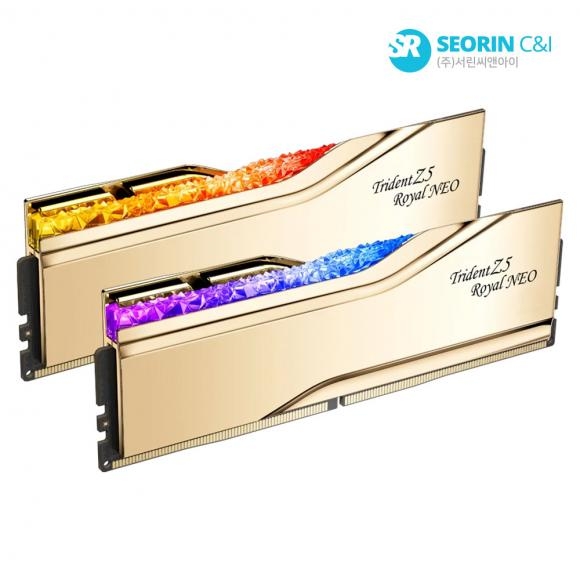 G.SKILL DDR5-6000 CL28 TRIDENT Z5 ROYAL NEO 골드 (32GB(16Gx2))