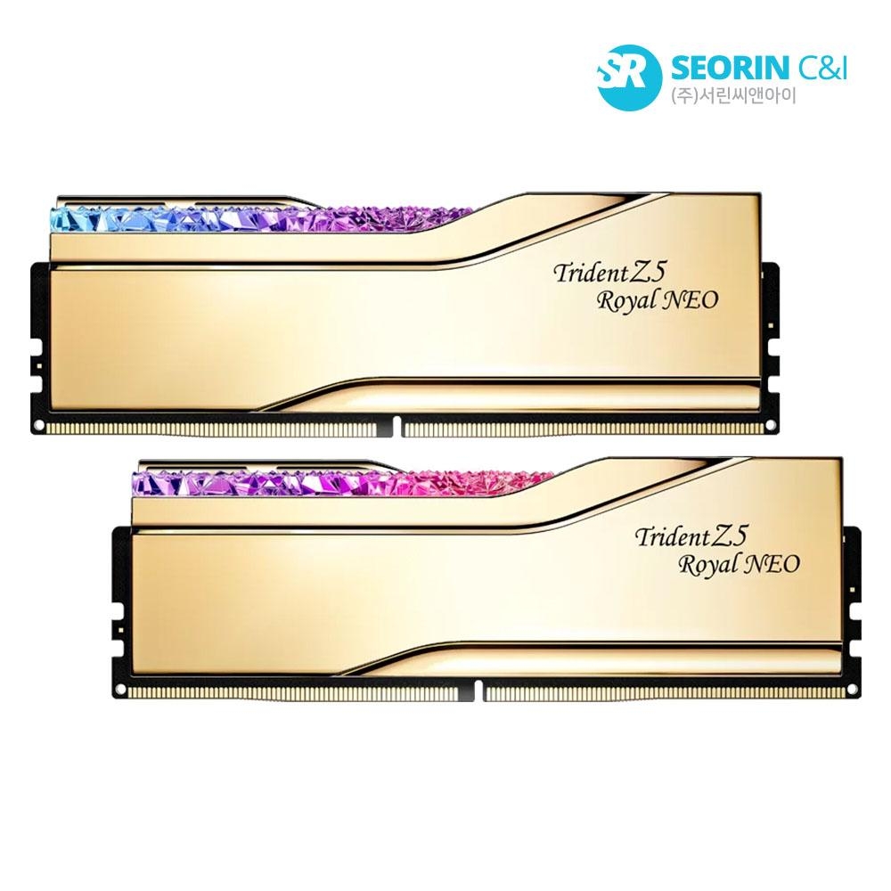 G.SKILL DDR5-6000 CL28 TRIDENT Z5 ROYAL NEO 골드 (32GB(16Gx2))