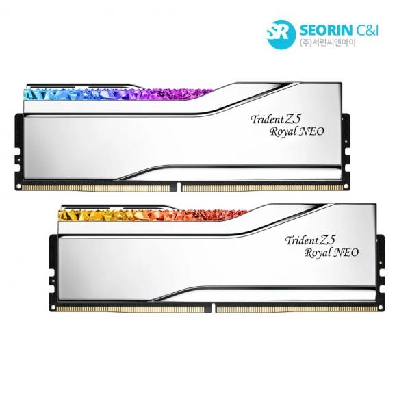 G.SKILL DDR5-6400 CL30 TRIDENT Z5 ROYAL NEO 실버 (32GB(16Gx2))