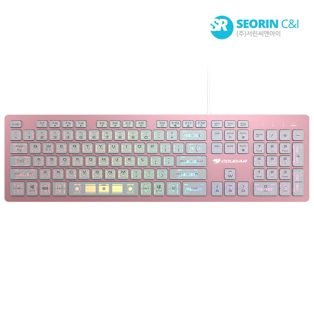 [행사] COUGAR VANTAR AX (Pink) 게이밍 키보드