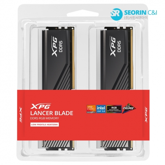 ADATA DDR5-6000 CL30 LANCER BLADE RGB 블랙 패키지 서린 (64GB(32Gx2))