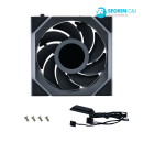 리안리 UNI FAN SL Wireless LCD 120 리버스 블랙 1팩