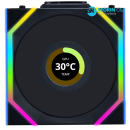 리안리 UNI FAN SL Wireless LCD 120 블랙 1팩