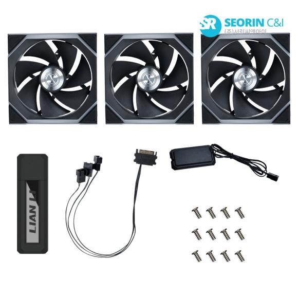 LIAN LI UNI FAN SL Wireless 120 리버스 블랙 3팩