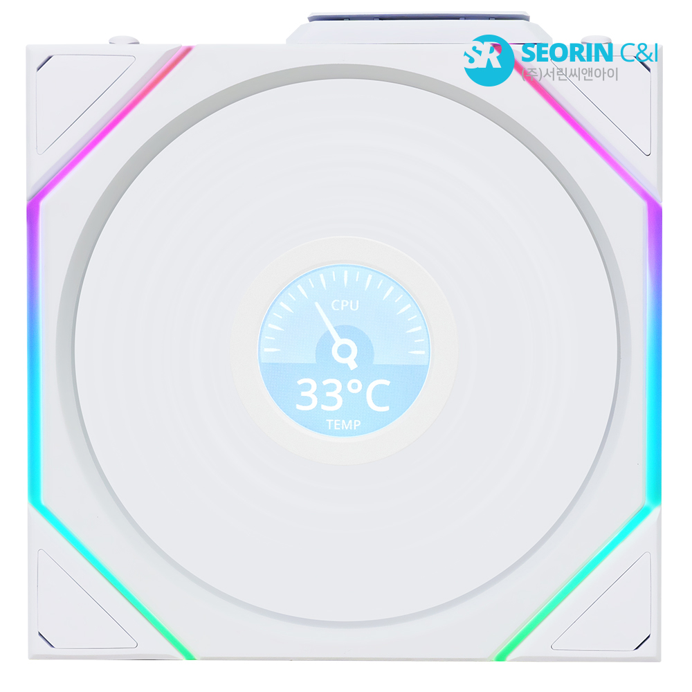 리안리 UNI FAN TL Wireless LCD 120 리버스 화이트 1팩 리안리 UNI FAN TL Wireless LCD 120 리버스 화이트 1팩