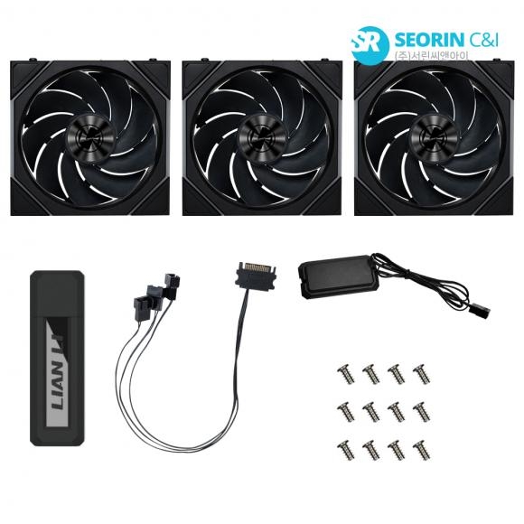 LIAN LI UNI FAN TL Wireless 120 리버스 블랙 3팩
