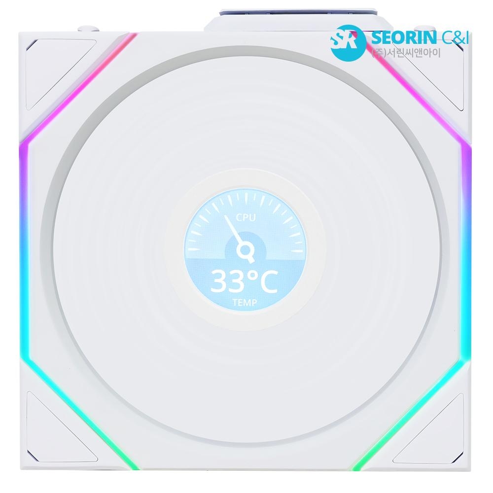 LIAN LI UNI FAN TL Wireless LCD 120 화이트 1팩