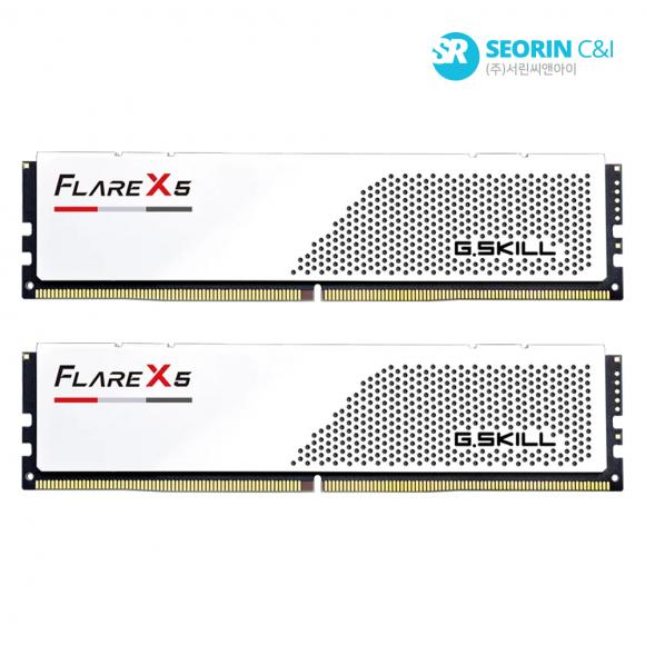 [행사] G.SKILL DDR5-6000 CL28 FLARE X5 J 화이트 패키지 (32GB(16Gx2))