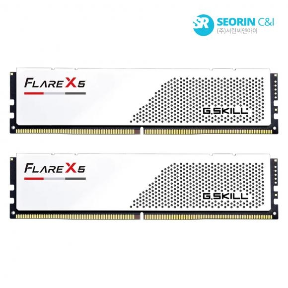 [행사] G.SKILL DDR5-6000 CL28 FLARE X5 J 화이트 패키지 (32GB(16Gx2))
