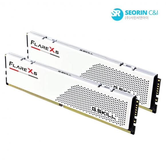 [행사] G.SKILL DDR5-6000 CL28 FLARE X5 J 화이트 패키지 (32GB(16Gx2))