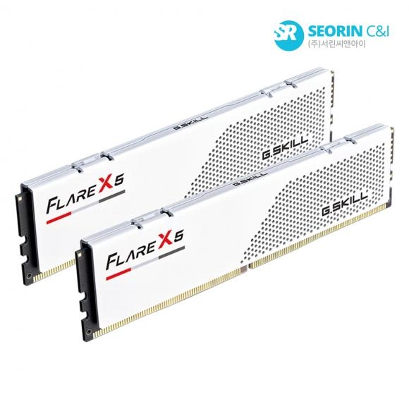 [행사] G.SKILL DDR5-6000 CL28 FLARE X5 J 화이트 패키지 (32GB(16Gx2))