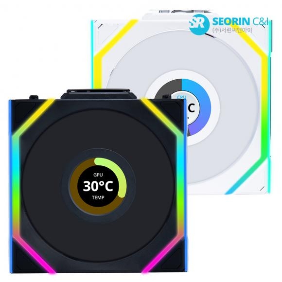[행사] LIAN LI UNl FAN SL Wireless LCD 120 블랙 3팩